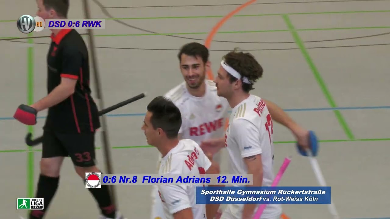 1. Hallenhockey Bundesliga Herren DSD Düsseldorf vs. Rot-Weiss Köln 17.12.2022 Highlights