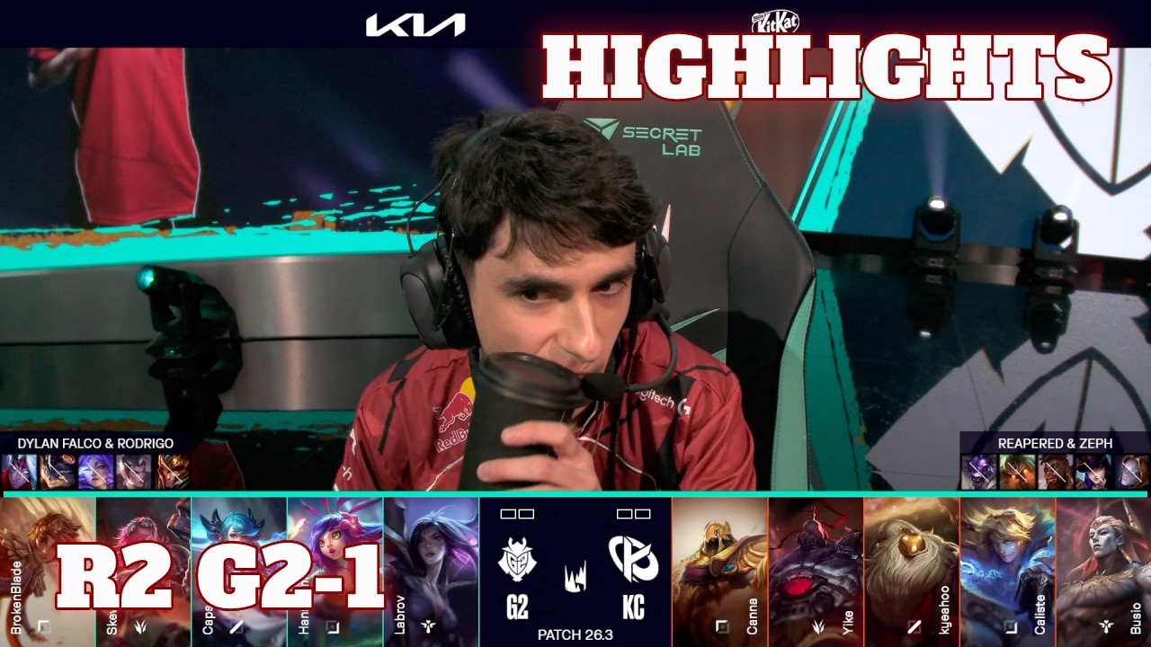 G2 vs KC - Game 1 Highlights | Round 2 LEC Versus 2026 Playoffs | G2 Esports vs Karmine Corp G1