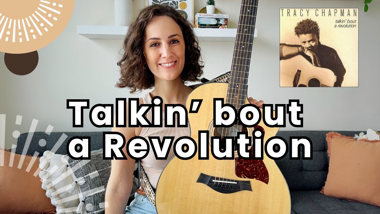 Talkin' bout a Revolution - Tracy Chapman [ Acoustic Guitar Lesson Tutorial] FUN TO PLAY!