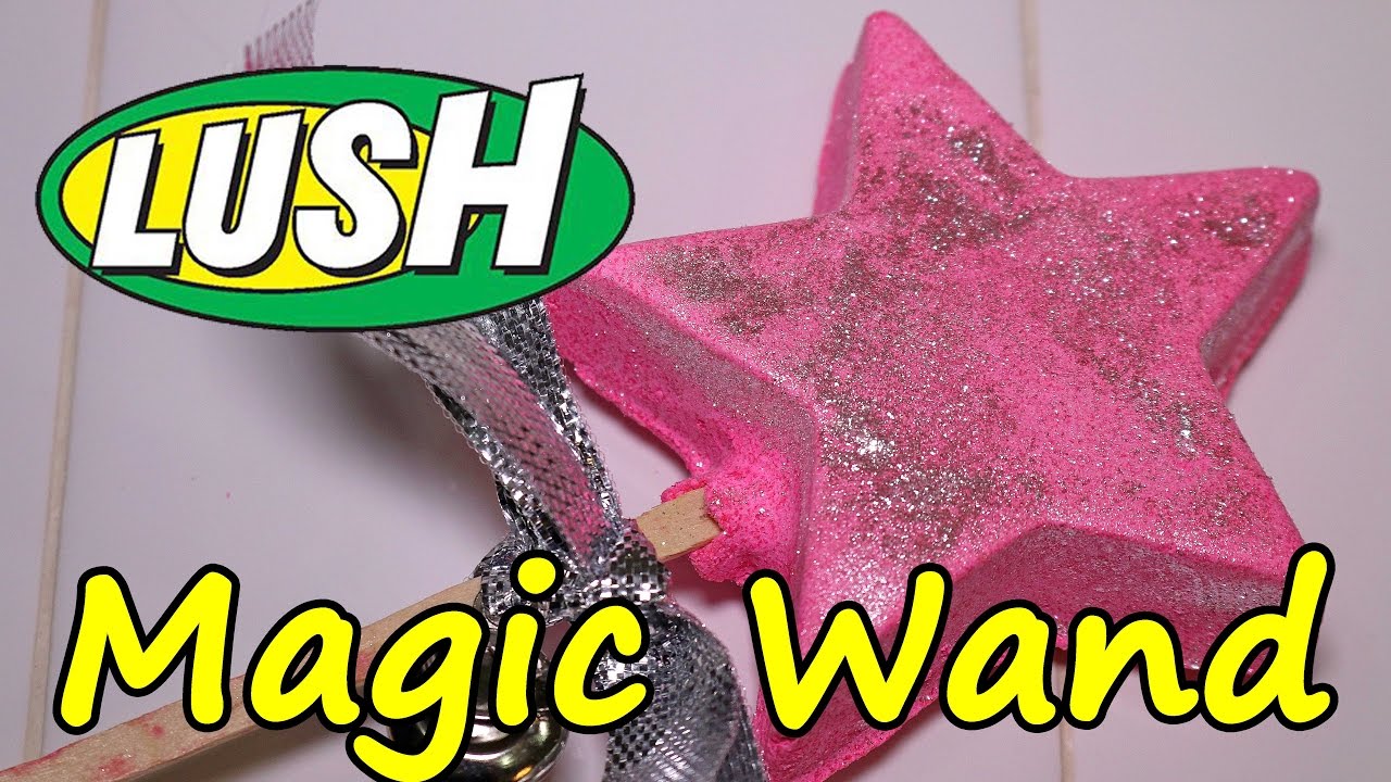LUSH - MAGIC WAND Reusable Bubble Bar - DEMO Bubble Bath - Review Christmas 2016 2017