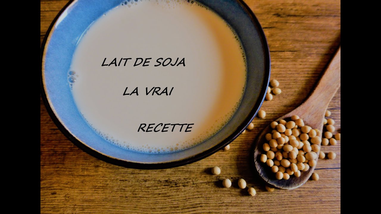 Faire du lait de soja maison - recette facile -