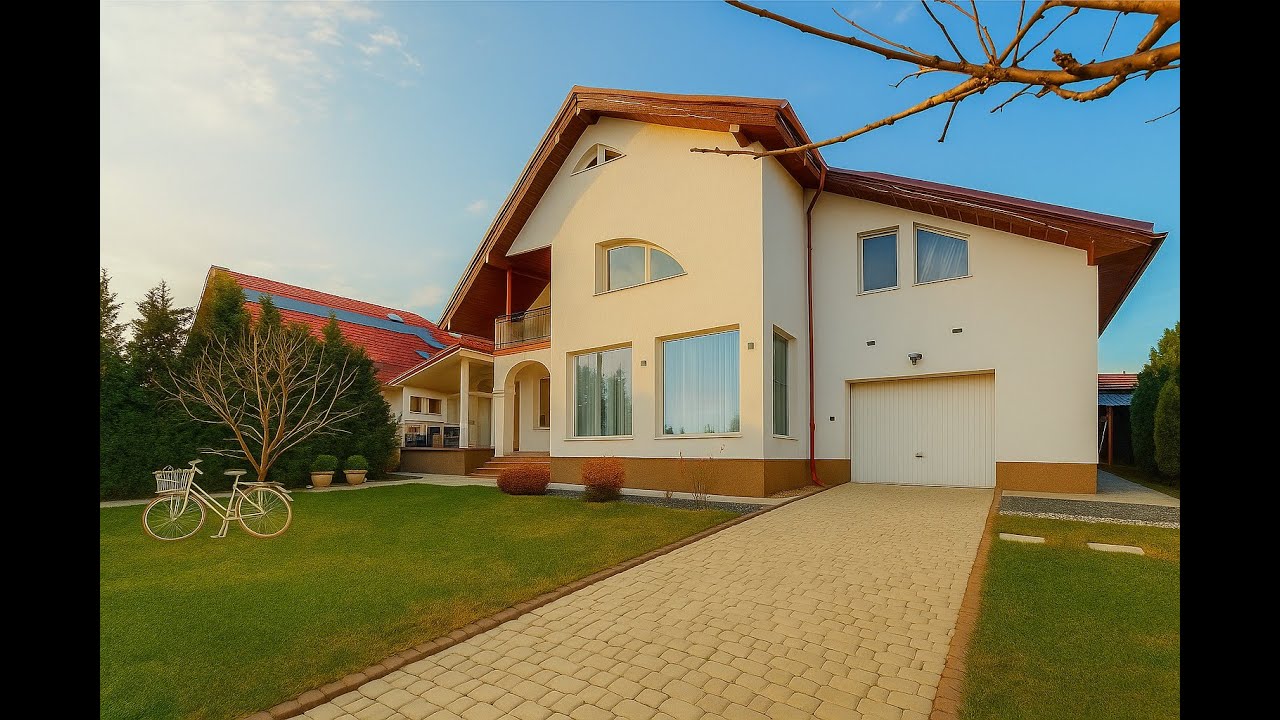Vila design rafinat, finisaje premium, curte, terase, garaj, foisor, Santana de Mures