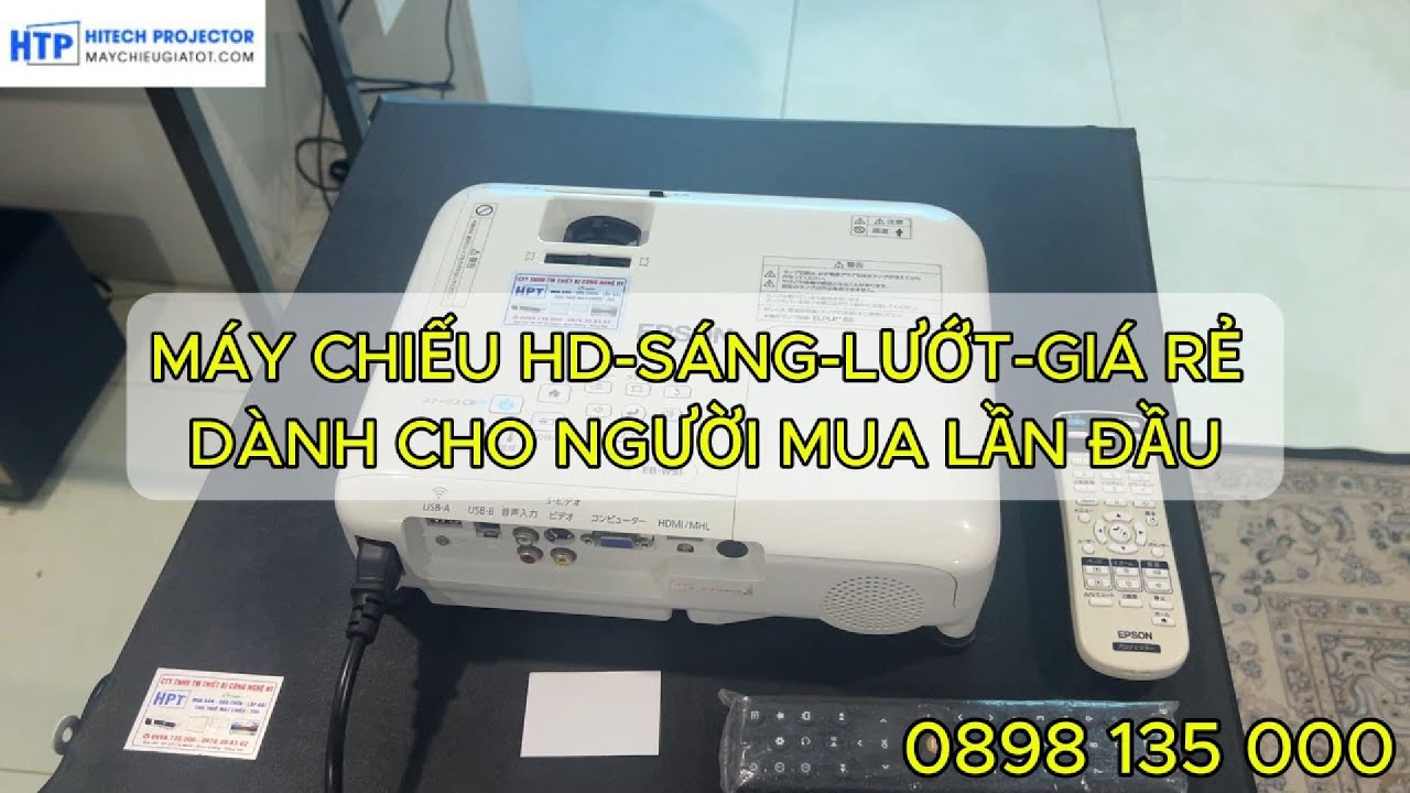 Epson EB-W31 – Hàng lướt, máy HD giá rẻ – Lựa chọn lý tưởng cho người mới dùng máy chiếu
