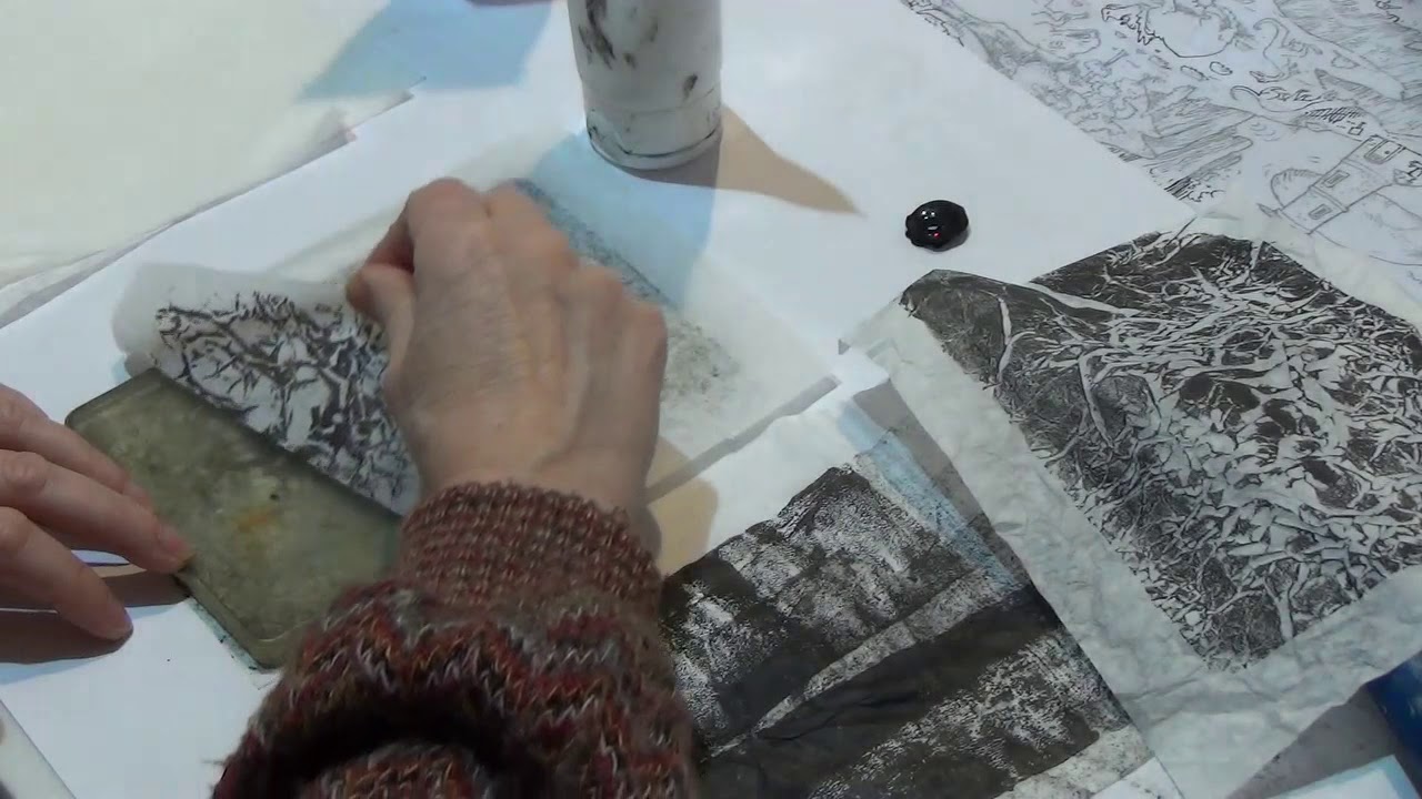 Papier riz gelli plate FR