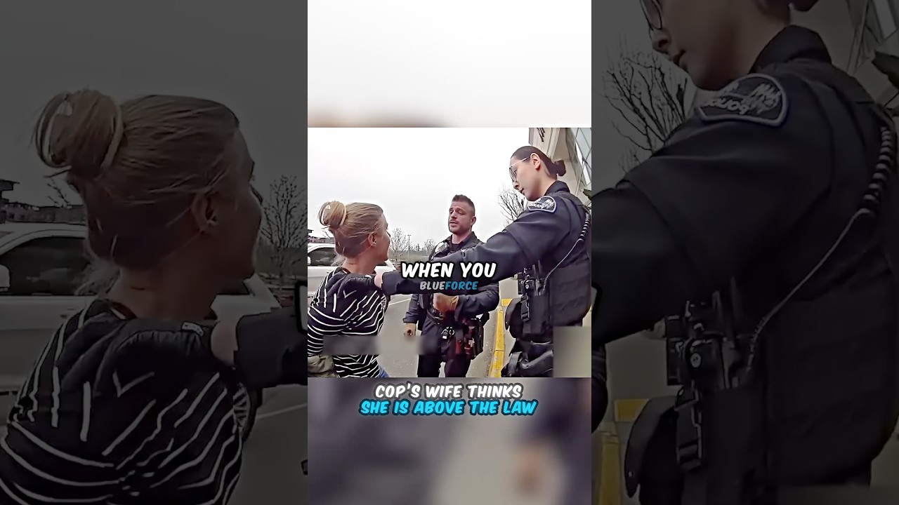 Жена полицейского думает, что она выше закона 😱🤯