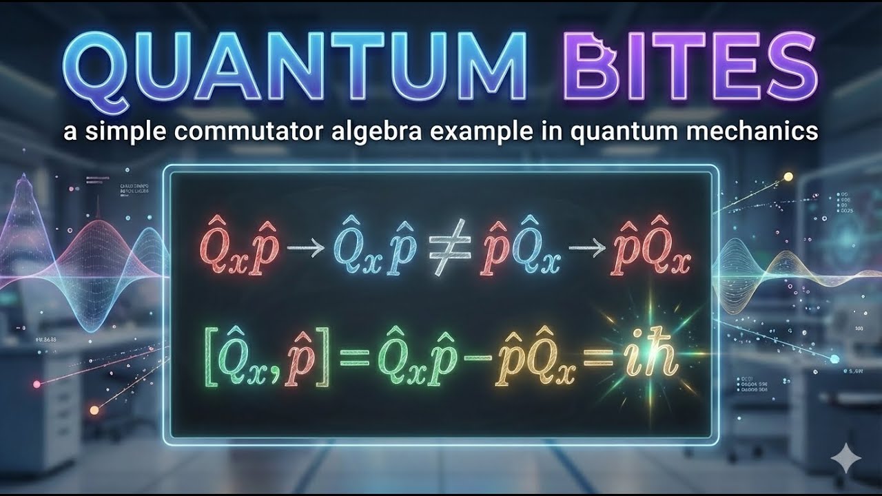 Quantum Bites: a simple Quantum Mechanics commutator algebra example with position and momentum