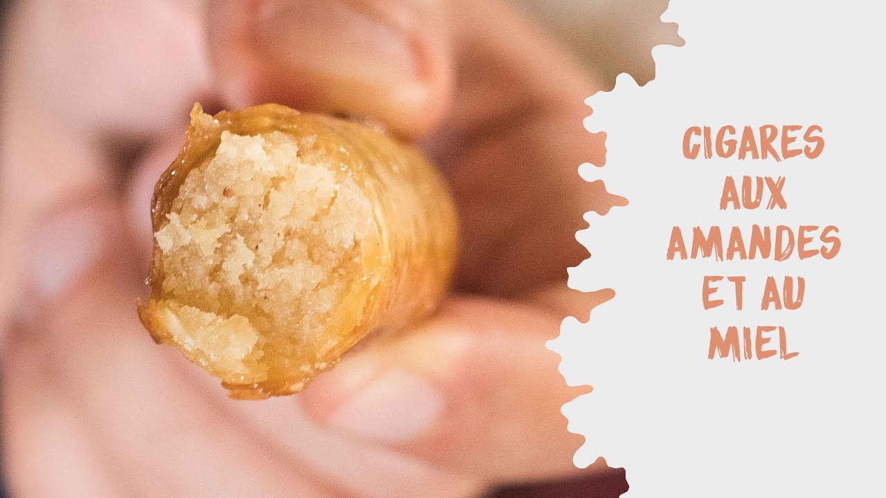 Cigares aux amandes et au miel (recette FACILE avec la TECHNIQUE DE PLIAGE !)