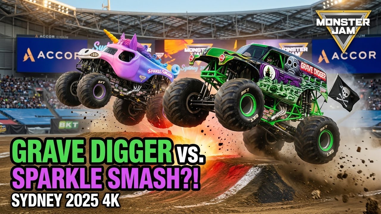 Monster Jam Sydney 2025 🏁 | Epic Truck Action 4K – Part 1