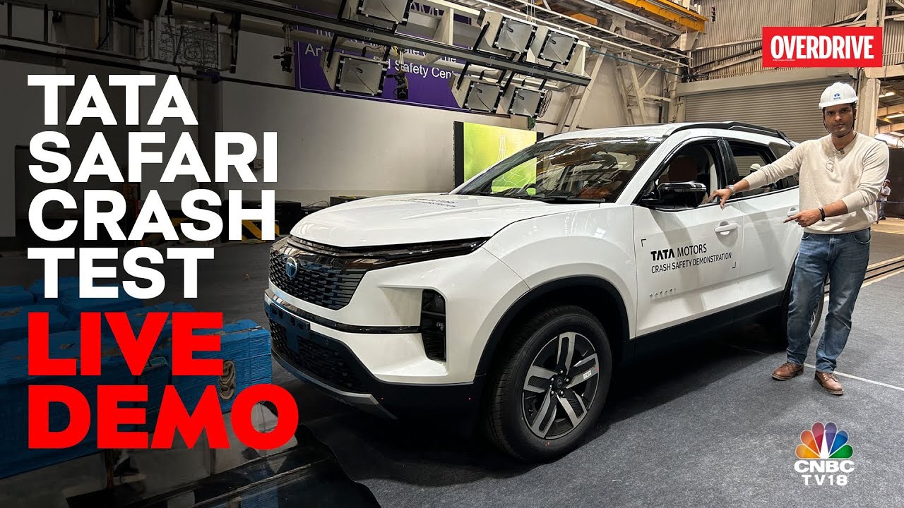 Краш-тест Tata Safari: вид со стороны кольца | Краш-тест Tata | Обновления Auto | N18V | CNBC TV18