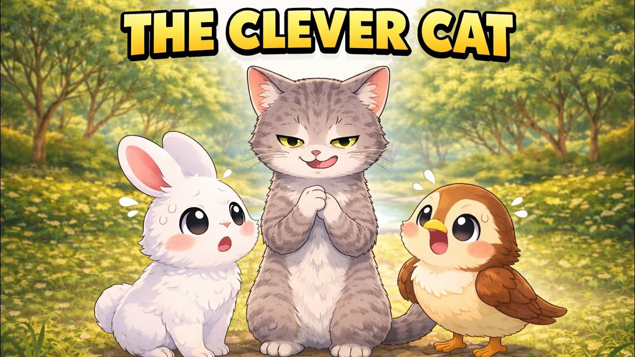 🐱 The Clever Cat | Panchatantra Stories | Bedtime Stories for Kids | English Stories | Moral Lok