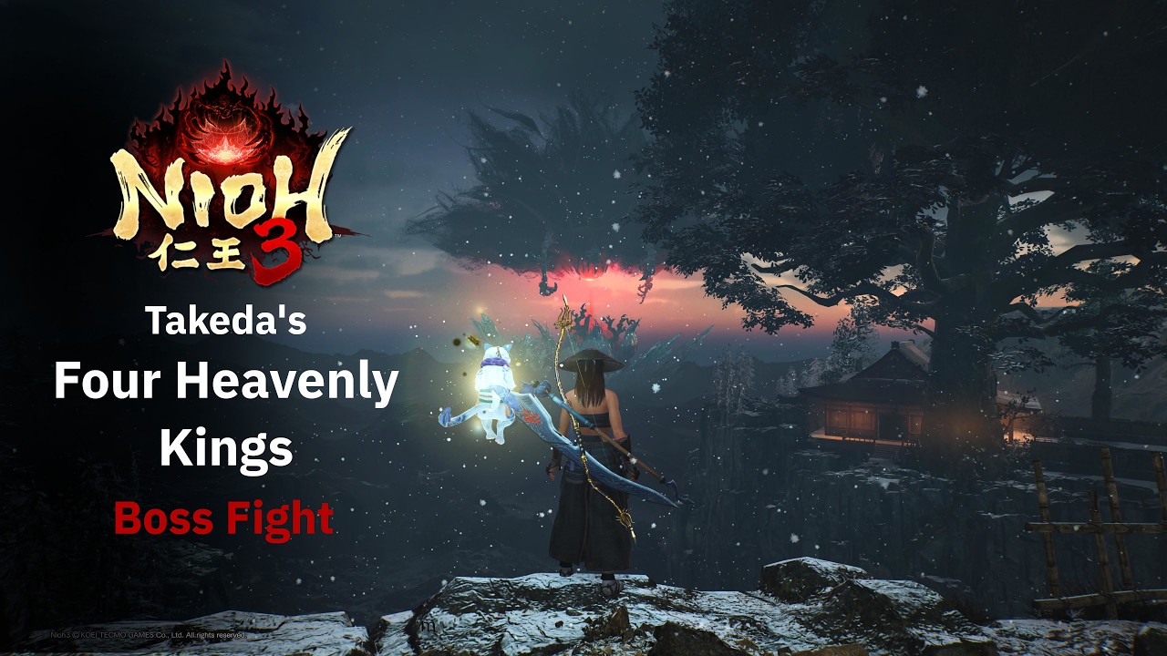 Nioh 3 - Takeda's Four Heavenly Kings Boss Fight - 4K