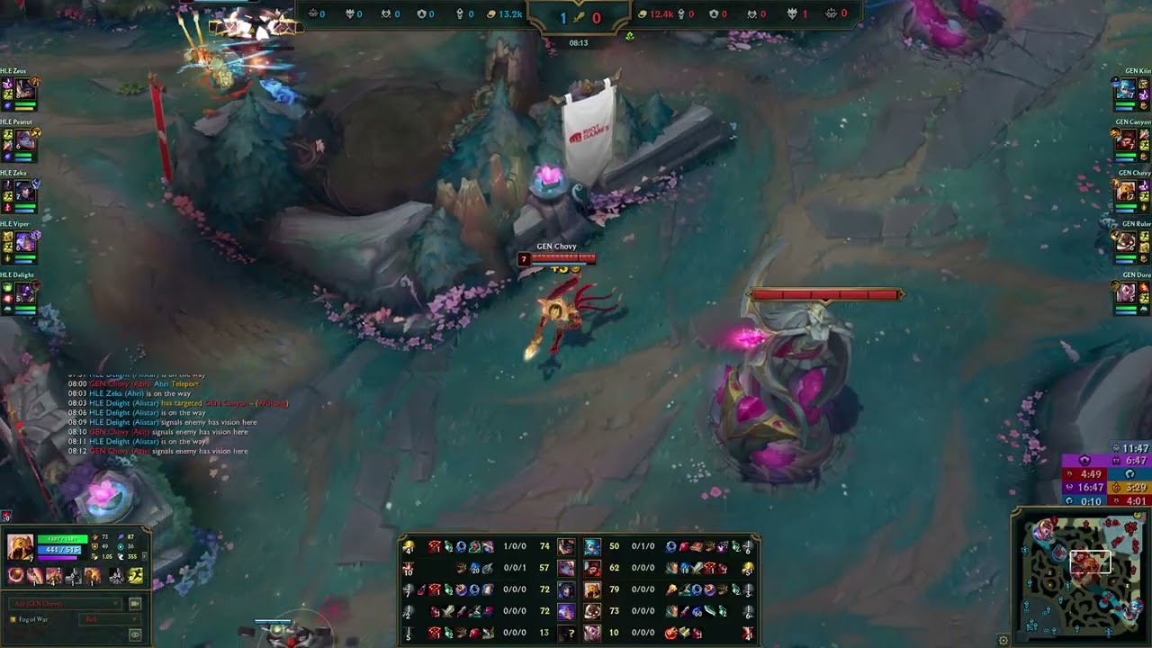 LCK 2025 Split 3 Legend Group: HLE vs GEN Game 1 (GEN Chovy Azir Mid POV)