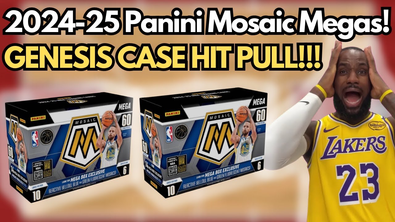 CASE HIT GENESIS PULL! LOADED BOXES! MULTIPLE BIG HITS!! 2024-25 Panini Mosaic Basketball Mega Box!
