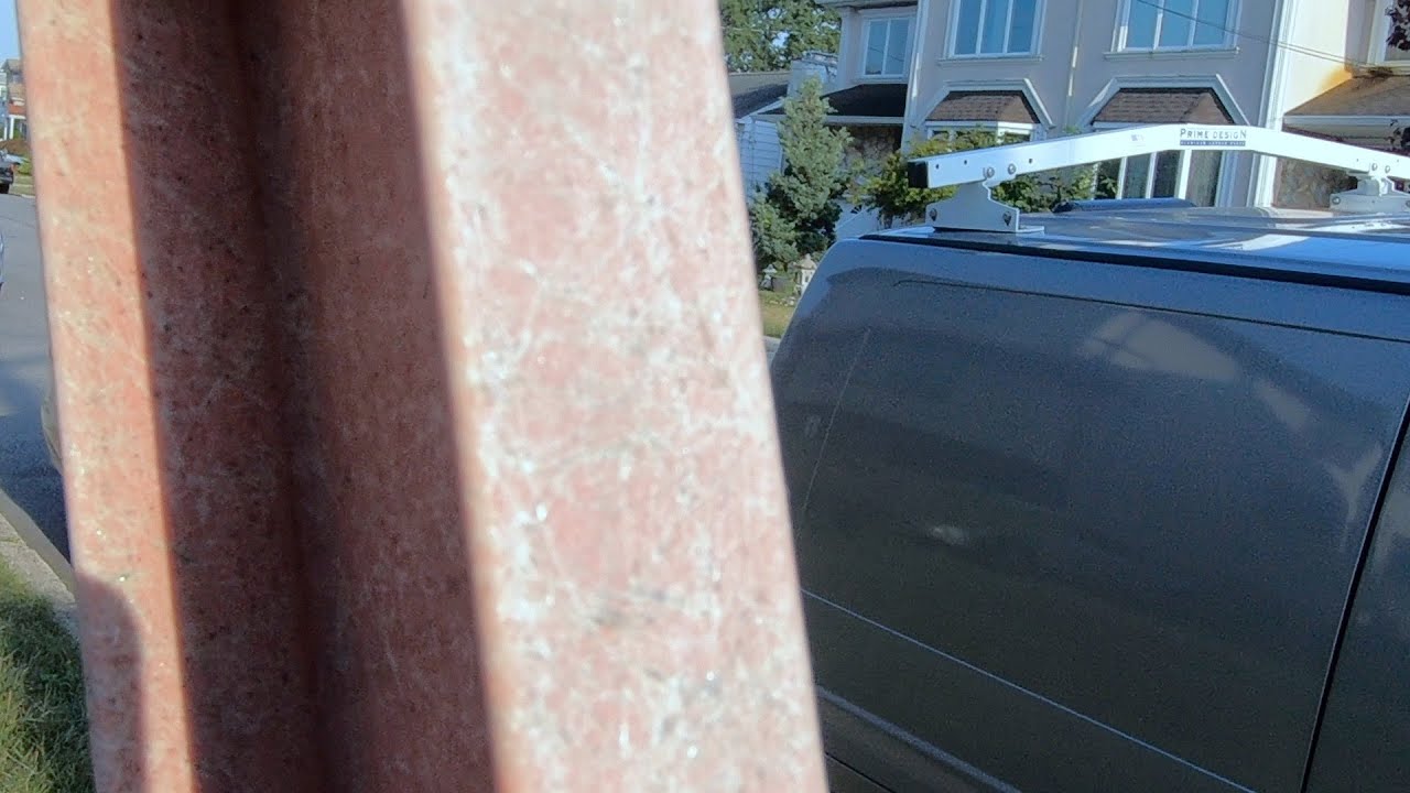 Fiberglass Ladder Repairing UV Damaged Chalky Exposed Fibers