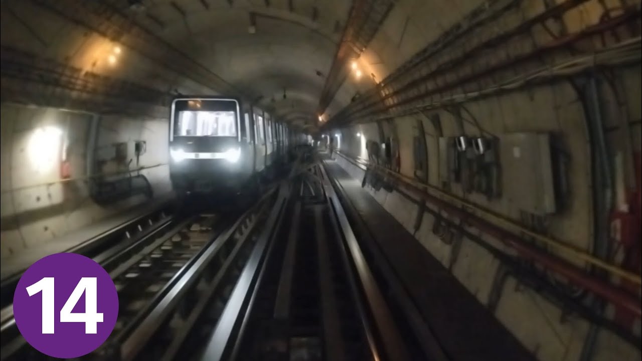 Un tour complet sur la ligne 14 en MP14CA (Olympiades-Mairie de Saint-Ouen)