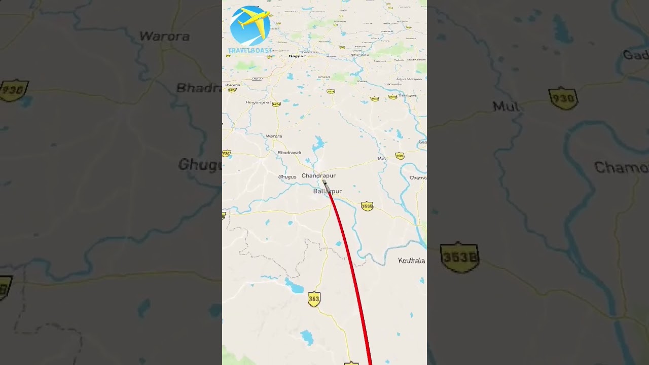 Hyderabad to nagpur Maharashtra  map🤣 #maharashtra #telangana #nagpuri #nagpur #hyderabad#travel#yt
