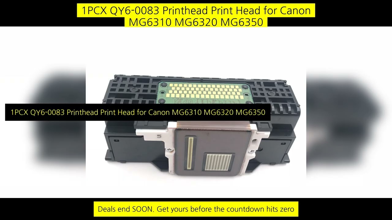1Pcx Qy6-0083 Printhead Print Head For Canon Mg6310 Mg6320 Mg6350 Mg6380