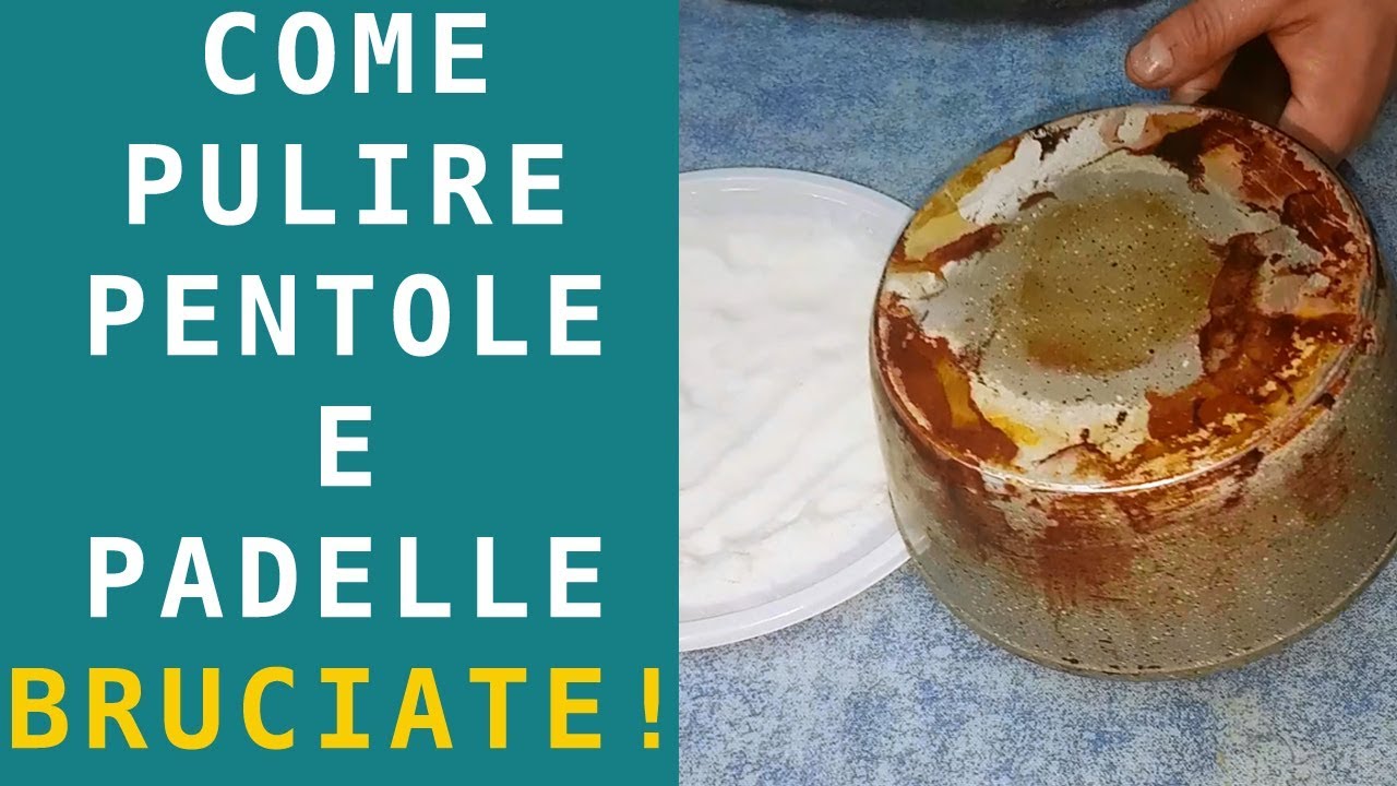 COME PULIRE IL FONDO BRUCIATO DI PENTOLE E PADELLE | FoodVlogger