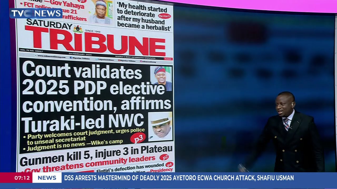 Atiku's Home State Falls As Fintiri Joins APC + Court Validates 2025 PDP Elective Convention +Others