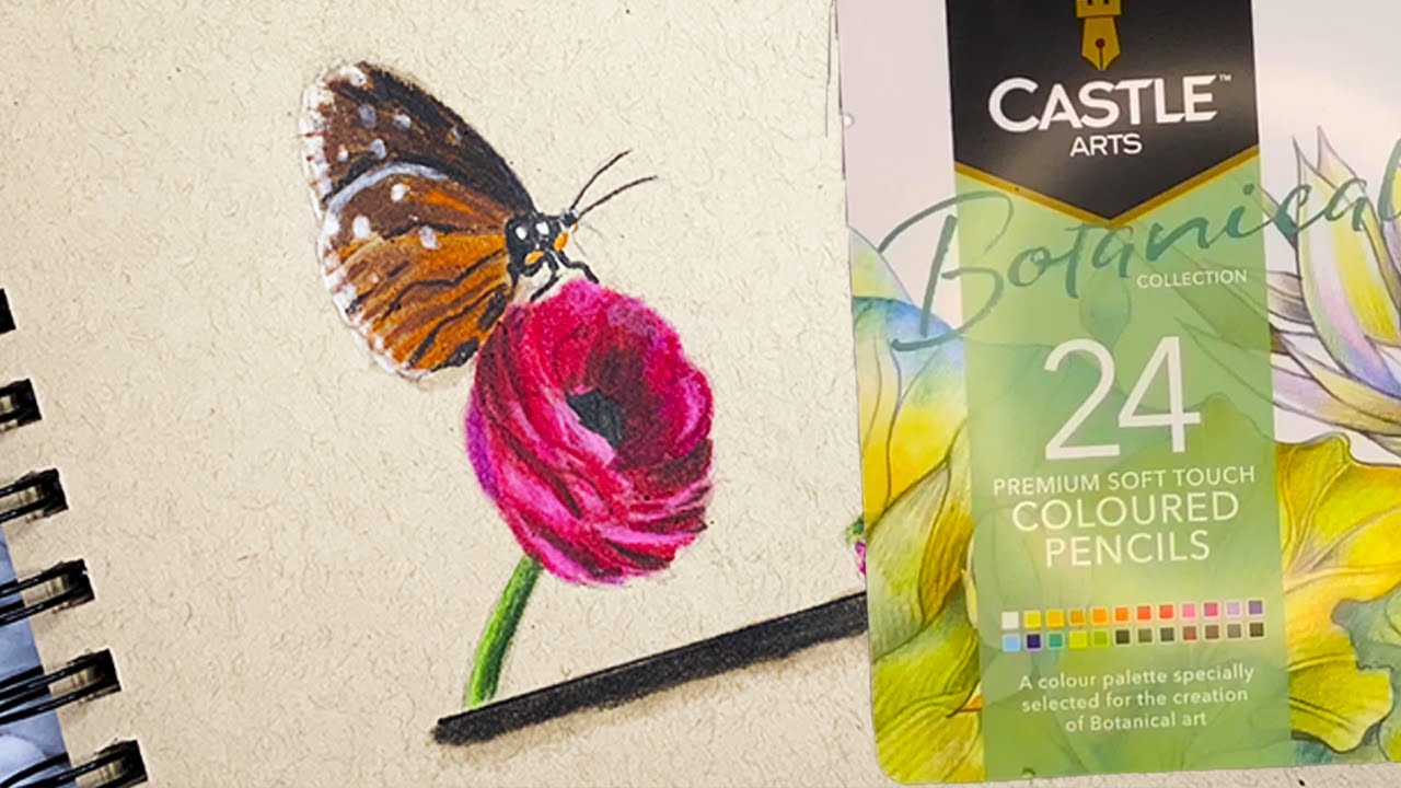 Castel Arts colored pencils Botanical set - what can you do with it and is it enough