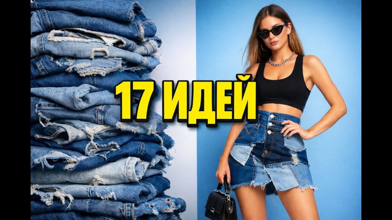 DIY: Юбка из джинс своими руками — 17 стильных вариантов.