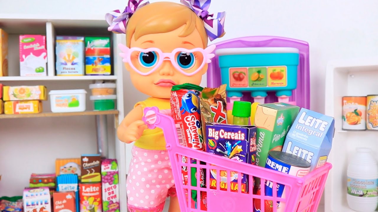 BABY WOW ANALU VAI AO SUPERMERCADO E BABY ALIVES SE DIVERTEM! EPISÓDIOS COMPLETOS!