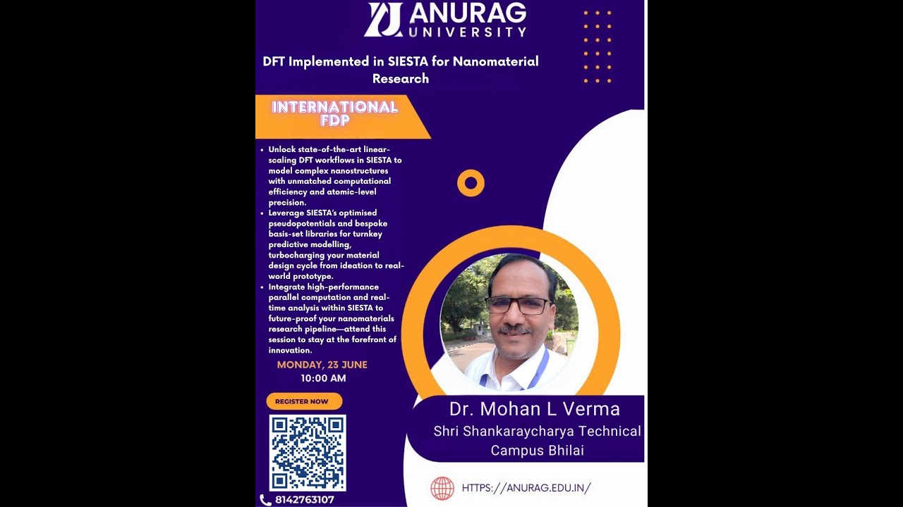 Day-1 : Dr Mohan L Verma Inaugural Lecture