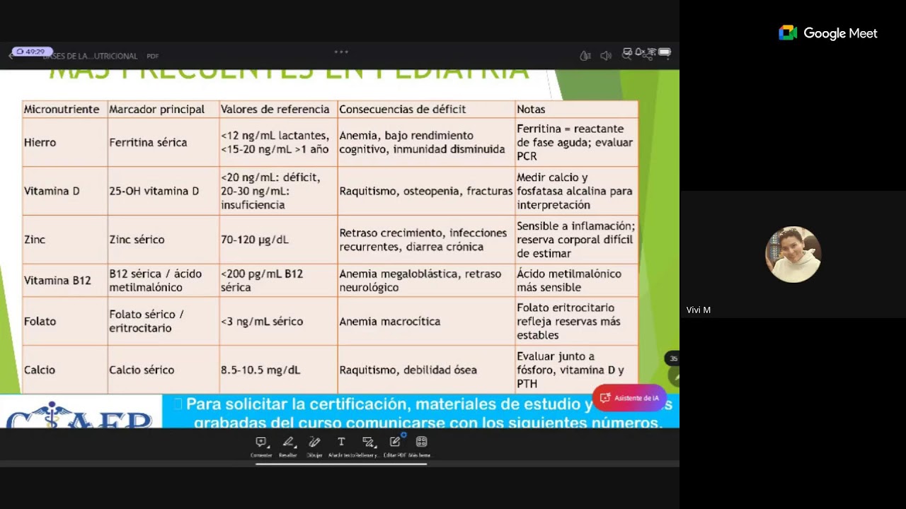 *🩵 CURSO: BASES DE LA NUTRICIÓN PEDIÁTRICA Y EVALUACIÓN NUTRICIONAL*