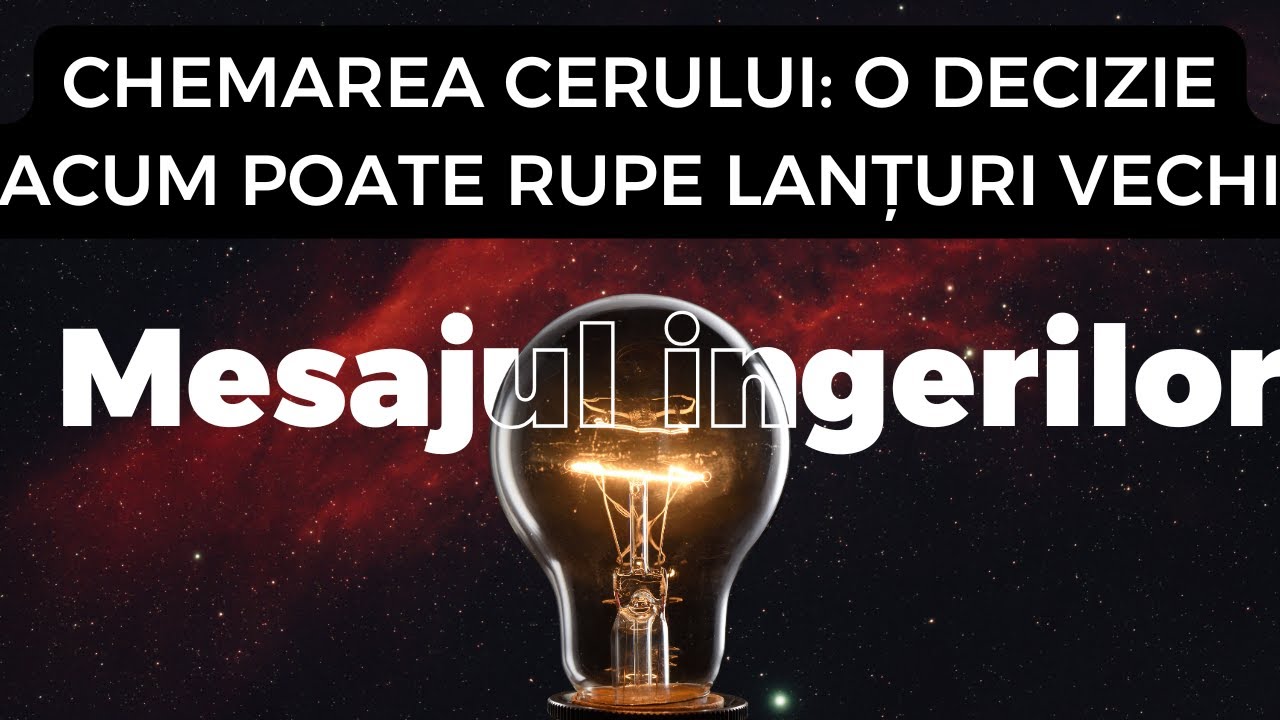 CHEMAREA CERULUI: O DECIZIE ACUM POATE RUPE LANȚURI VECHI