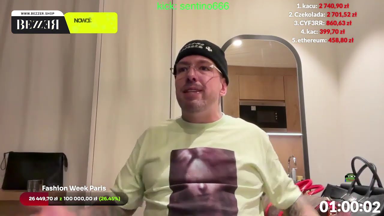 SENTINO LIVE KICK ZAPIS VOD 13.01.2025
