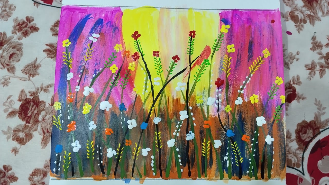 Amazing👍 wild flowers🌸🌺#trending art#art of the day#technic drawing