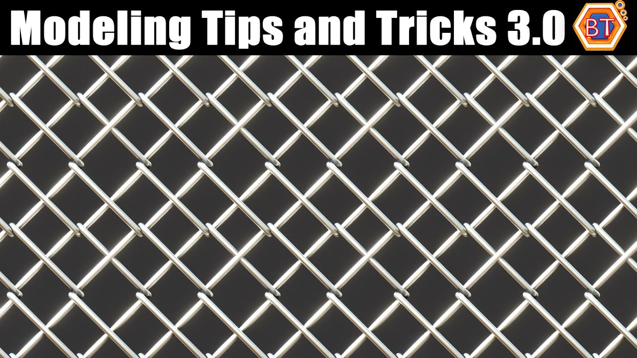 Modeling Tips and Tricks | Chain Link Fence | Blender 3.0