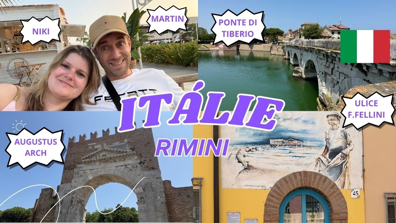 ITÁLIE: RIMINI A 6 PAMÁTEK (71.video)