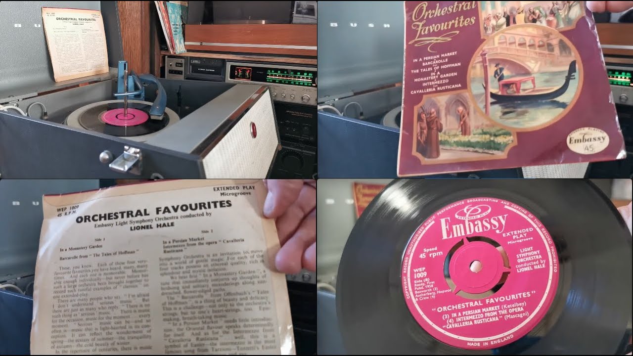 Side 2 ~ Orchestral Favourites ~ Light Symphony Orchestra Lionel Hale ~ 1958 Embassy 45rpm EP