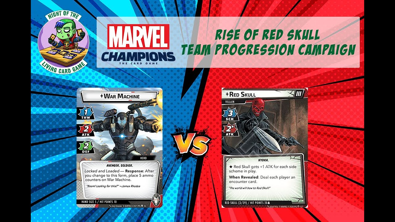 Rise of Red Skull Random Progression Campaign | War Machine vs Red Skull | Marvel Champions