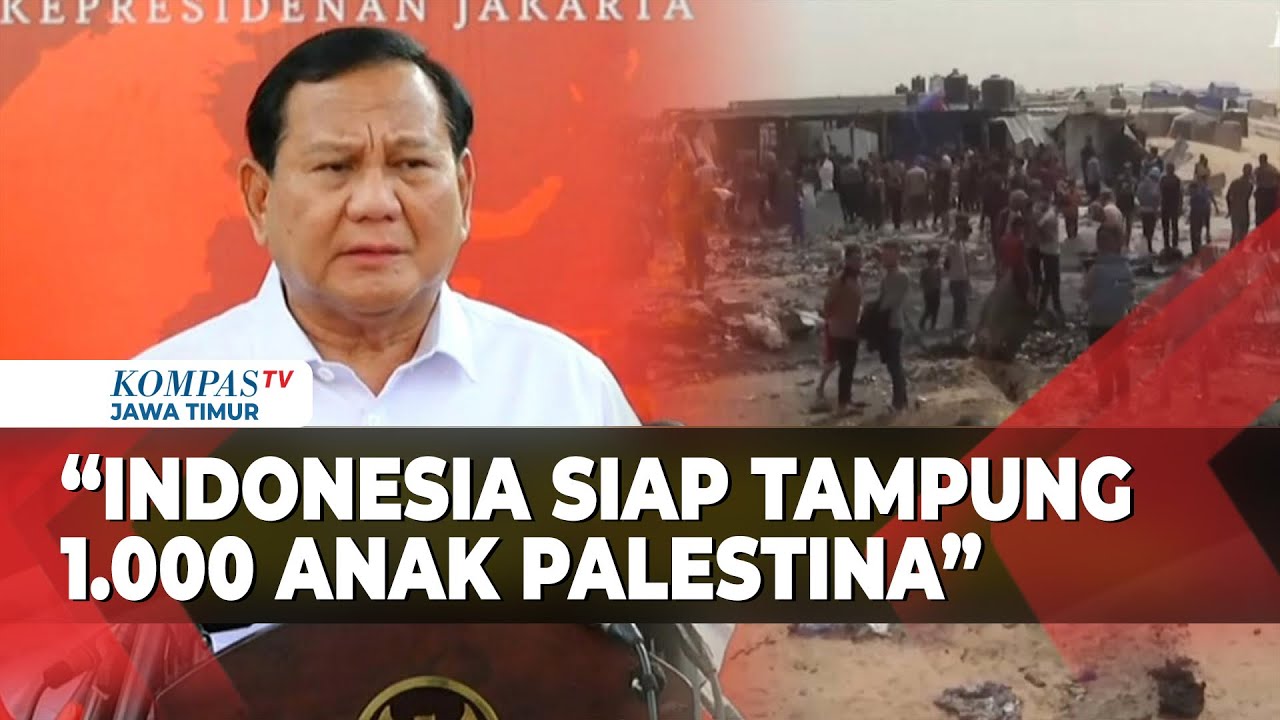Menhan Prabowo Sebut Indonesia Siap Terima 1.000 Anak Palestina