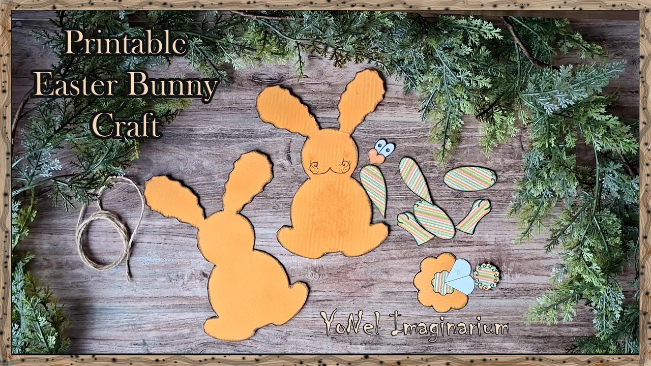 Easy Easter Bunny Craft Printable | DIY Hanging Decoration