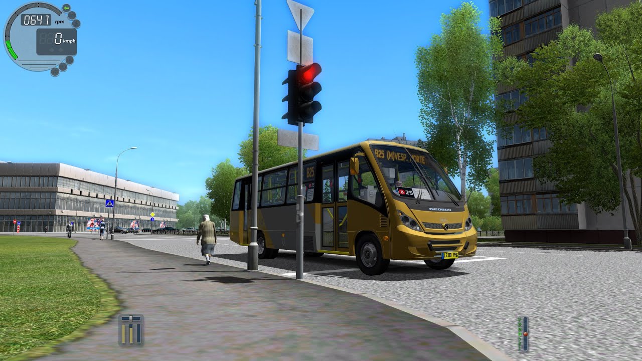 City Car Driving 1.4.0 Mercedes-Benz Neobus Thunder LO-915 [1080P]