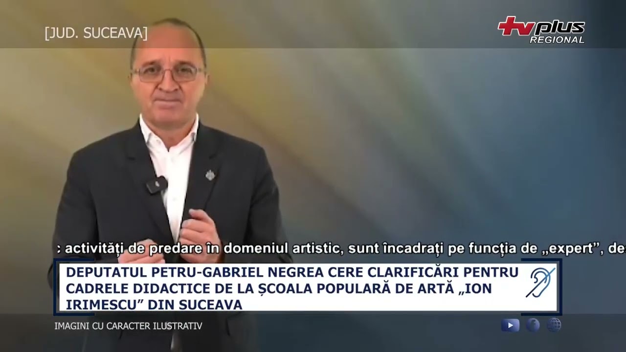 DEPUTATUL PETRU GABRIEL NEGREA CERE CLARIFICARI PENTRU CADRELE DIDACTICE DE LA SCOALA POPULARA DE AR