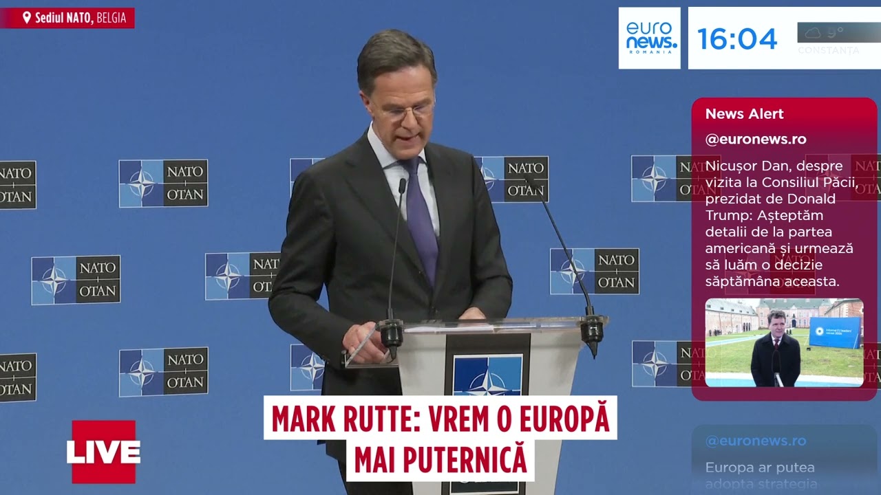 Unitatea Europei, lăudată de Secretarul General al NATO. „O Europă mai puternică în privința NATO”
