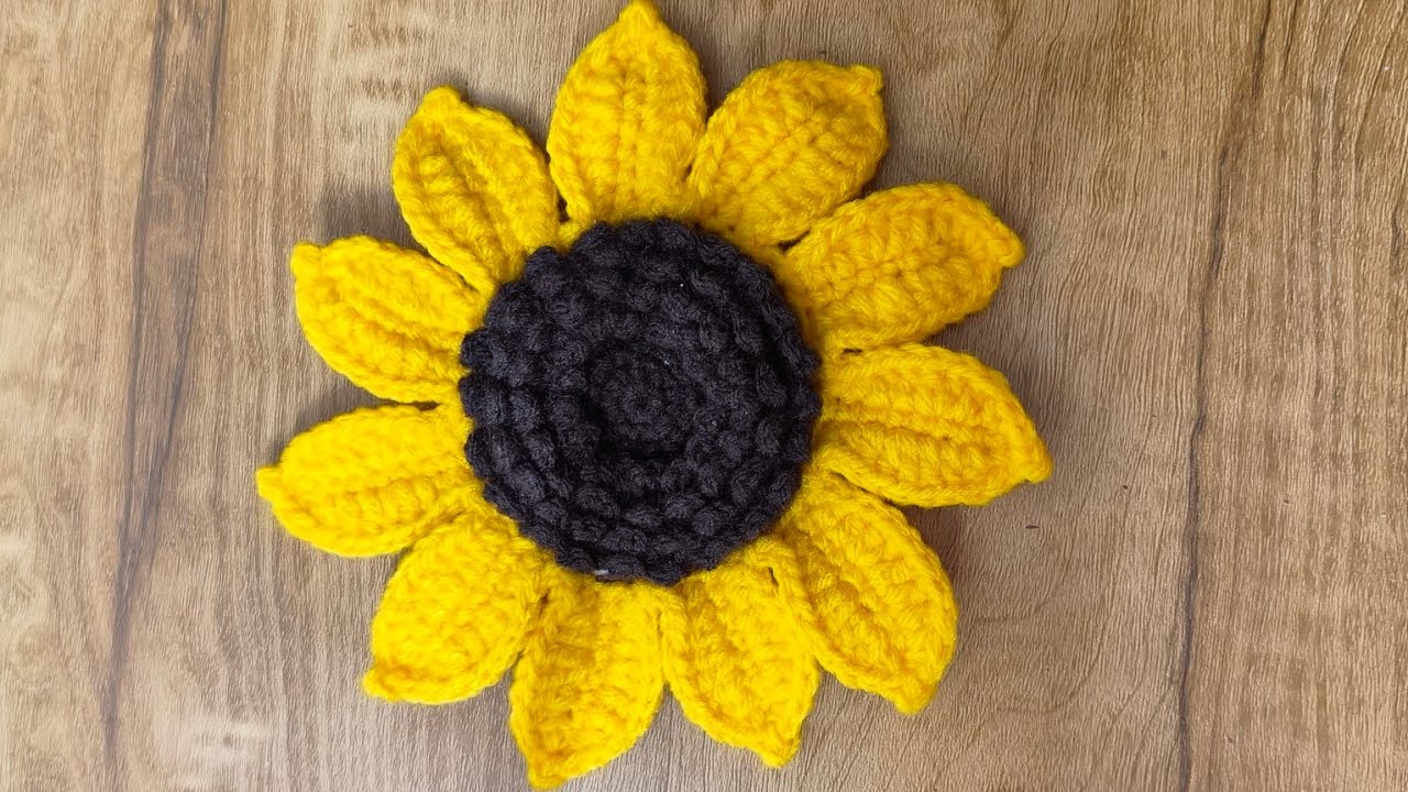 How to Crochet Sunflower - Part 2
