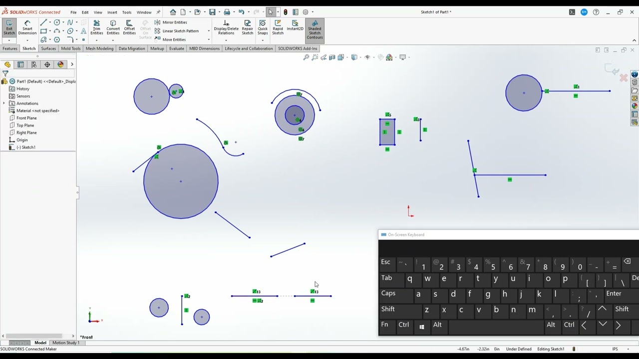 Solidworks Basics   Sketch Relations