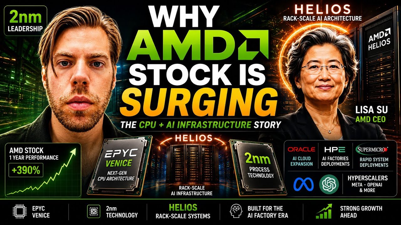 Why AMD Stock Is Surging: The CPU and AI Infrastructure Shift