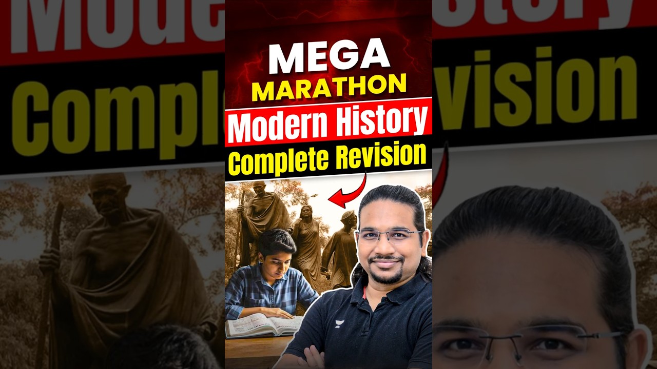 Modern History Marathon - Complete Revision + Practice + PYQs | UPSC Prelims 2026 | Madhukar Kotawe