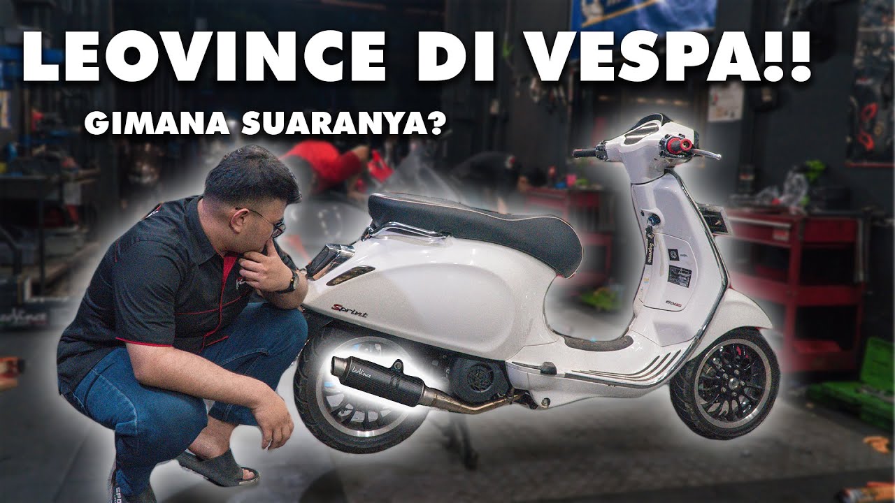 VESPA MATIC PAKE LEOVINCE CORSA MATTE, SUARANYA GOKILLLL CUMA 3 JUTAAN
