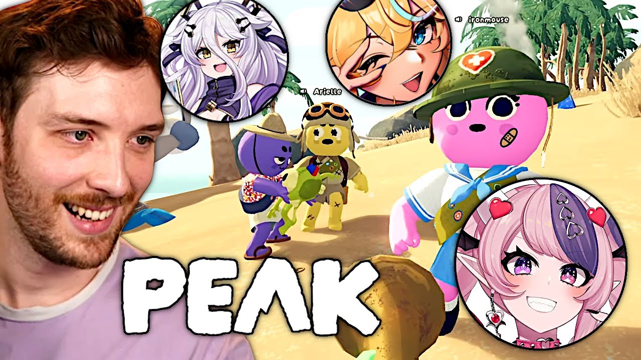 Playing PEAK With Ironmouse, Henya & Arielle!