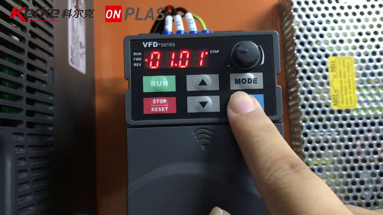 How to Change the Inverter Frequency -- Kerke(Onplas)