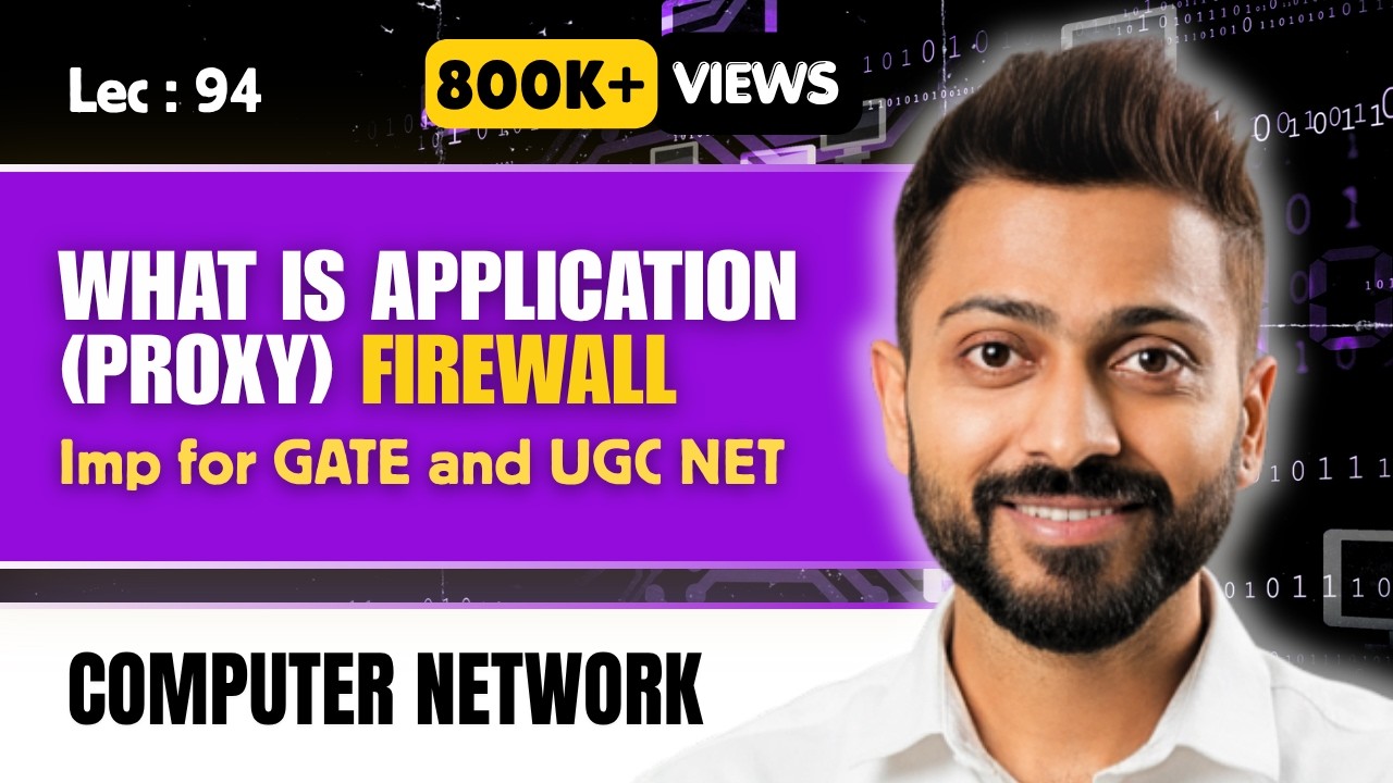 Lec-94: What is Application(Proxy) Firewall in Hindi | Network Security Part-2
