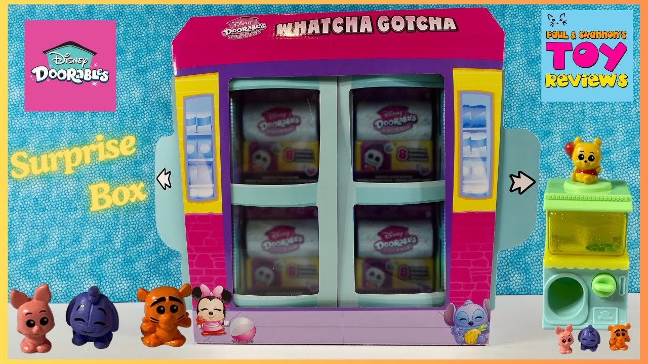Посмотрите, как распаковывается торговый автомат Gotcha Disney Doorables SquishALots
