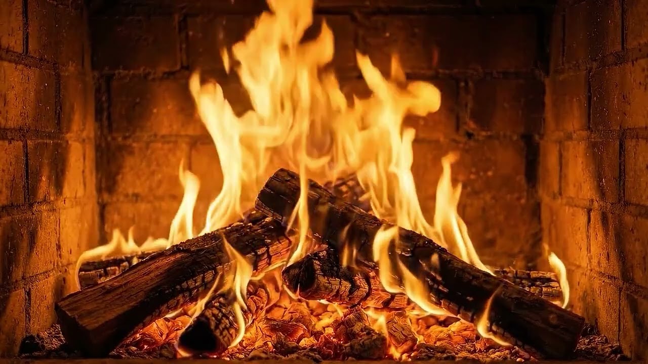 🔥 Fireplace NO ADS | Cozy Winter Fire Ambience (4K HDR)